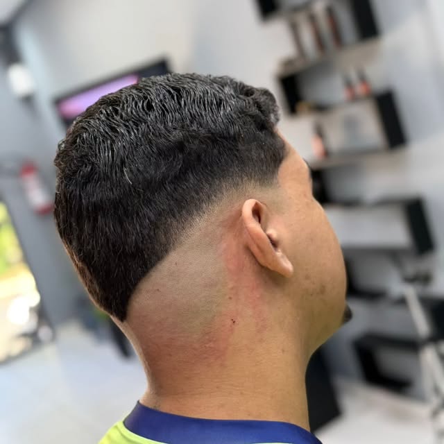 Corte feito na Barbearia Resende