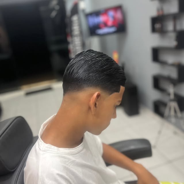 Corte feito na Barbearia Resende